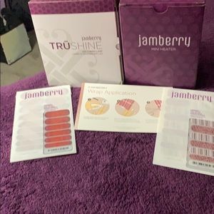 Jamberry mini heater curing lamp and nail wraps